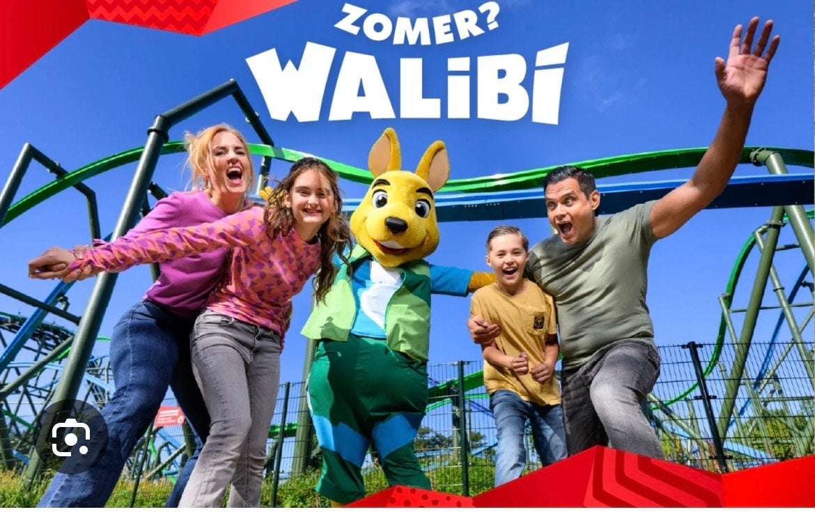 4 kaartjes Walibi, vrije keuze datum tot 21 oktober 2026, Drie personen of meer, Ticket of Toegangskaart