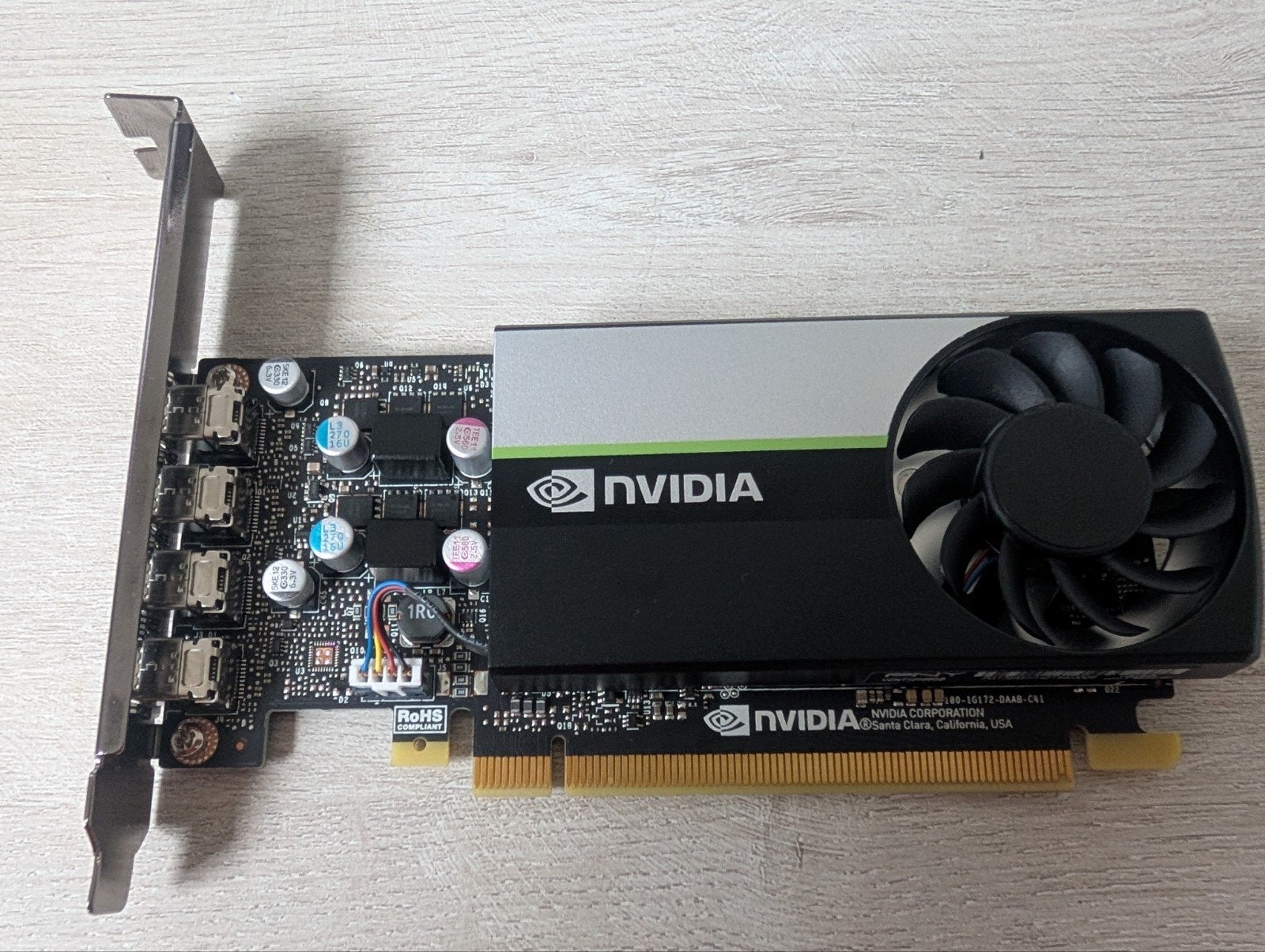 Nvidea T1000 8GB GPU, single slot low profile sff, Ophalen, PCI-Express 3, DisplayPort, GDDR6