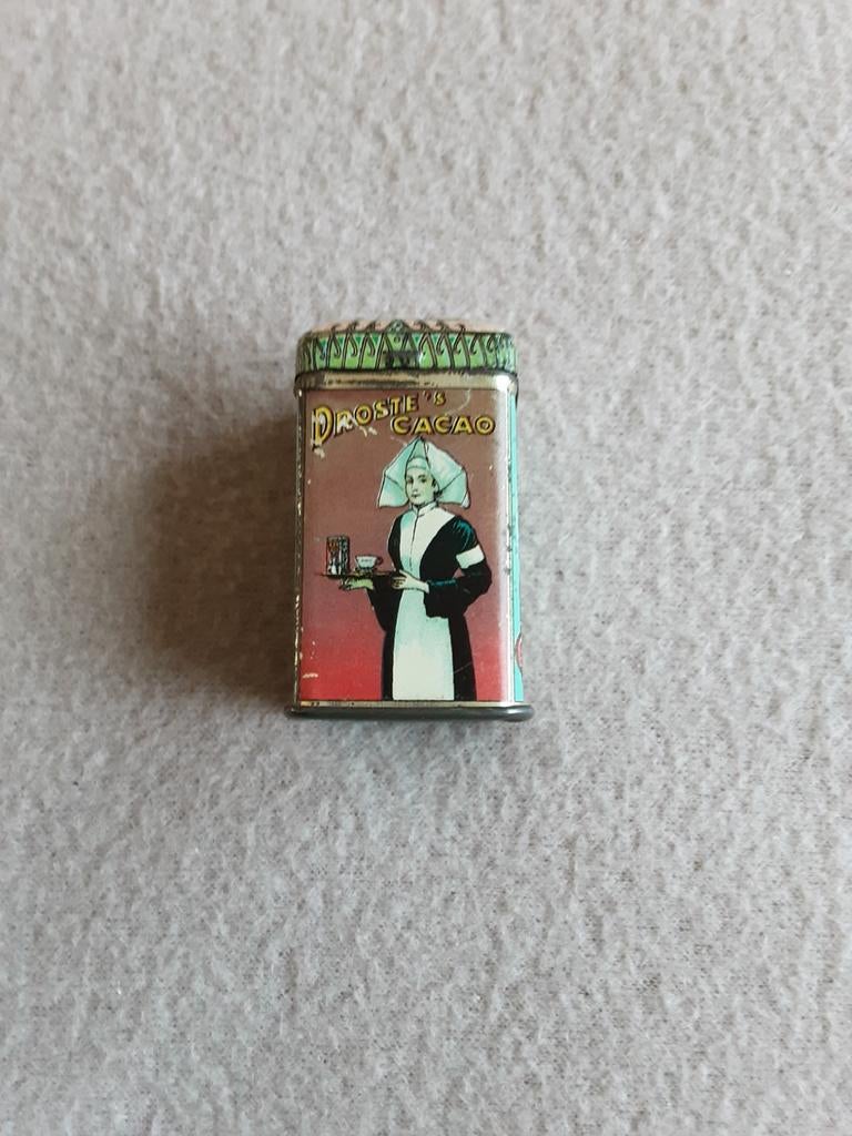 DROSTE MONSTERBLIKJE , met binnen doosje. C.A. 1930, Ophalen of Verzenden, Gebruikt, Overige, Droste