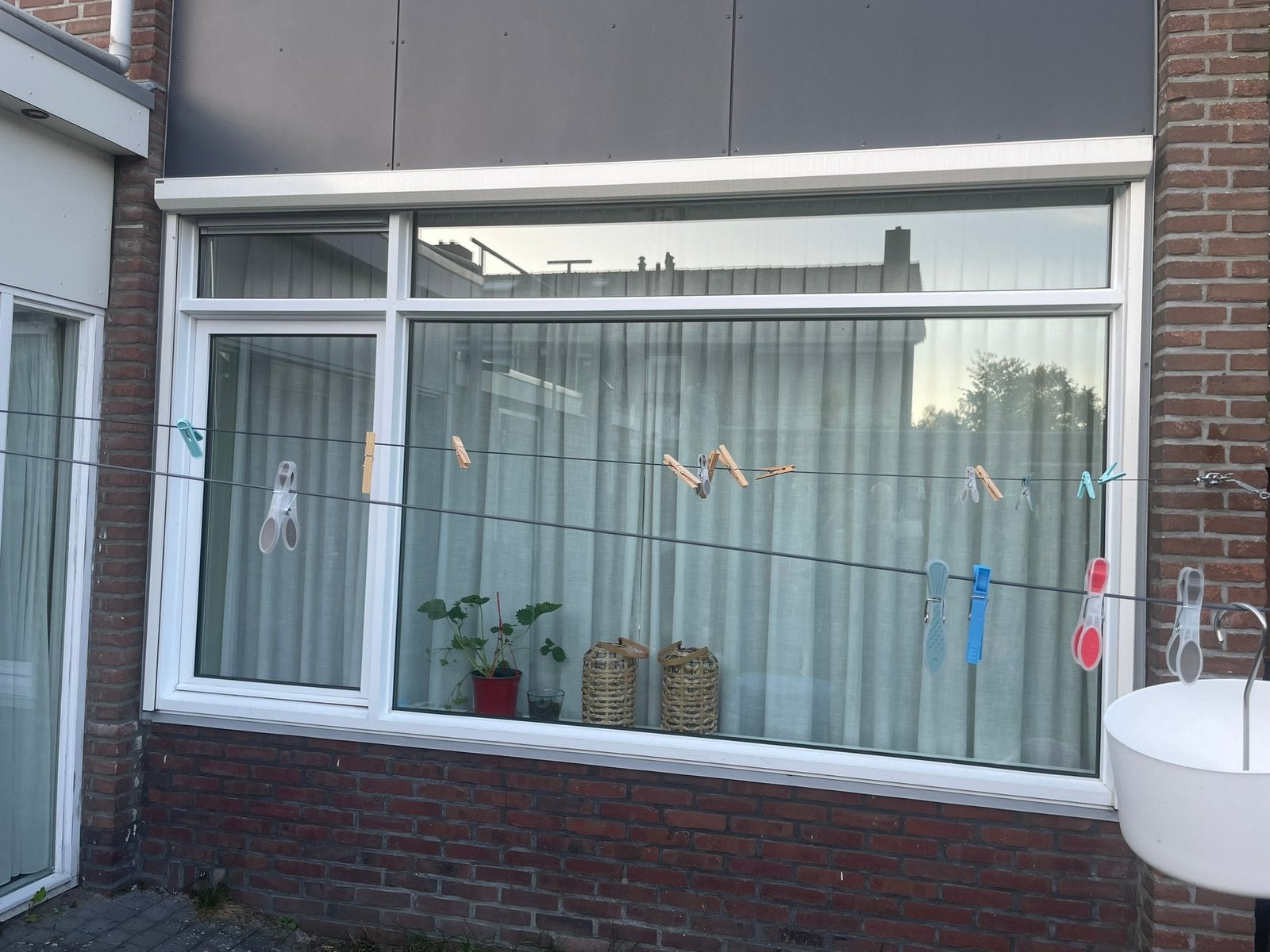 Kunststofkozijn met glas, Ophalen, Zo goed als nieuw