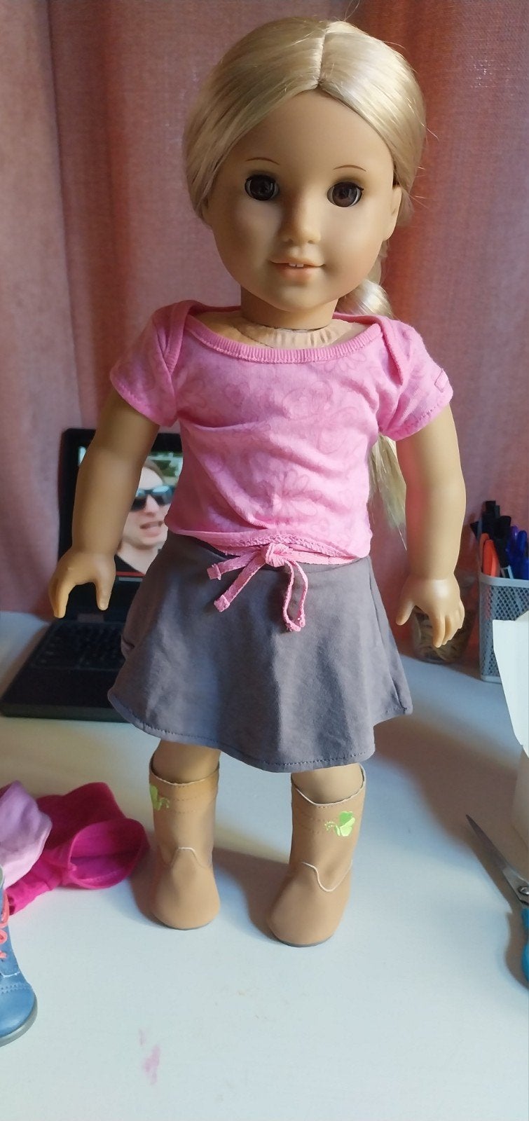 American girl doll outfit, Ophalen of Verzenden, Zo goed als nieuw, Kleertjes