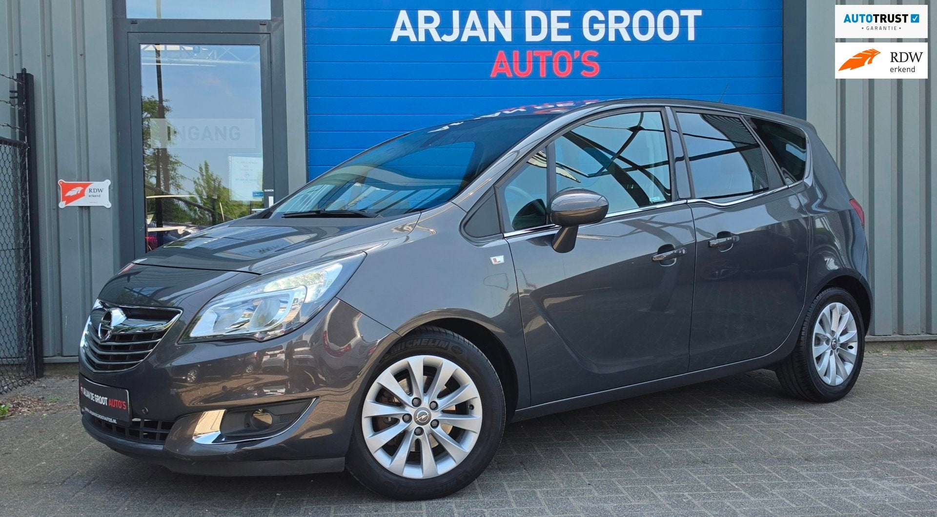 Opel Meriva 1.4 120PK AUTOMAAT Navi Cruise Clima Camera Hoge, 4 cilinders, Leder en Stof, 14 km/l, Bedrijf