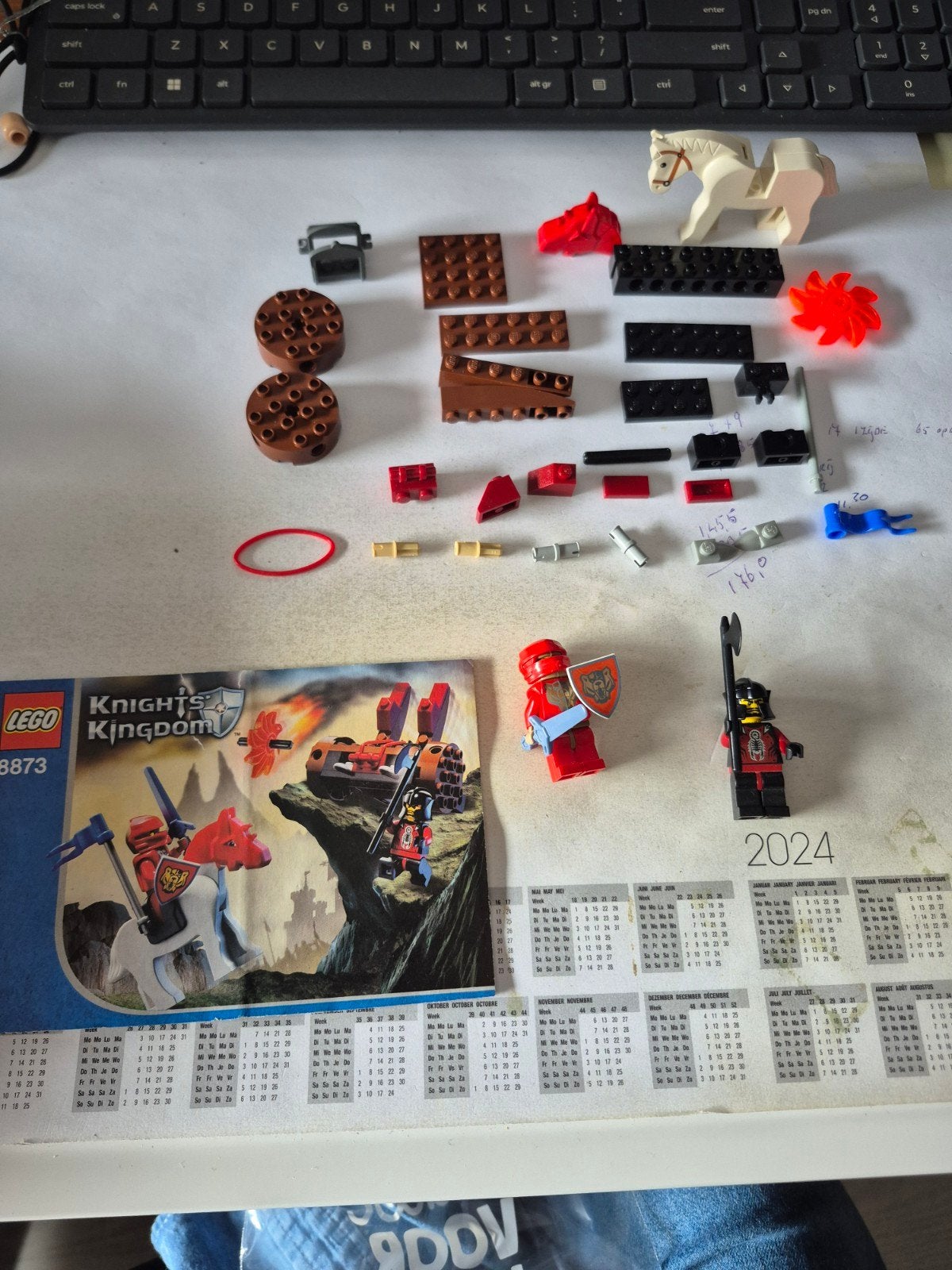 Te koop lego 8873 fireball catapult., Gebruikt, Lego, Ophalen of Verzenden, Inclusief minifiguren