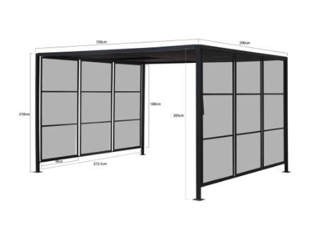 Paviljoen Murcia / Overkapping (nieuw in doos), Tuin en Terras, Overkappingen, Ophalen, Nieuw, Tuinpaviljoen