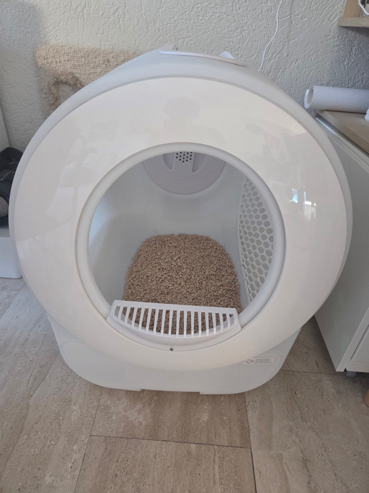 Petlux XXL zelfreinigende kattenbak, Dieren en Toebehoren, Kattenbakken, Ophalen, Zelfreinigend, Zo goed als nieuw, Open