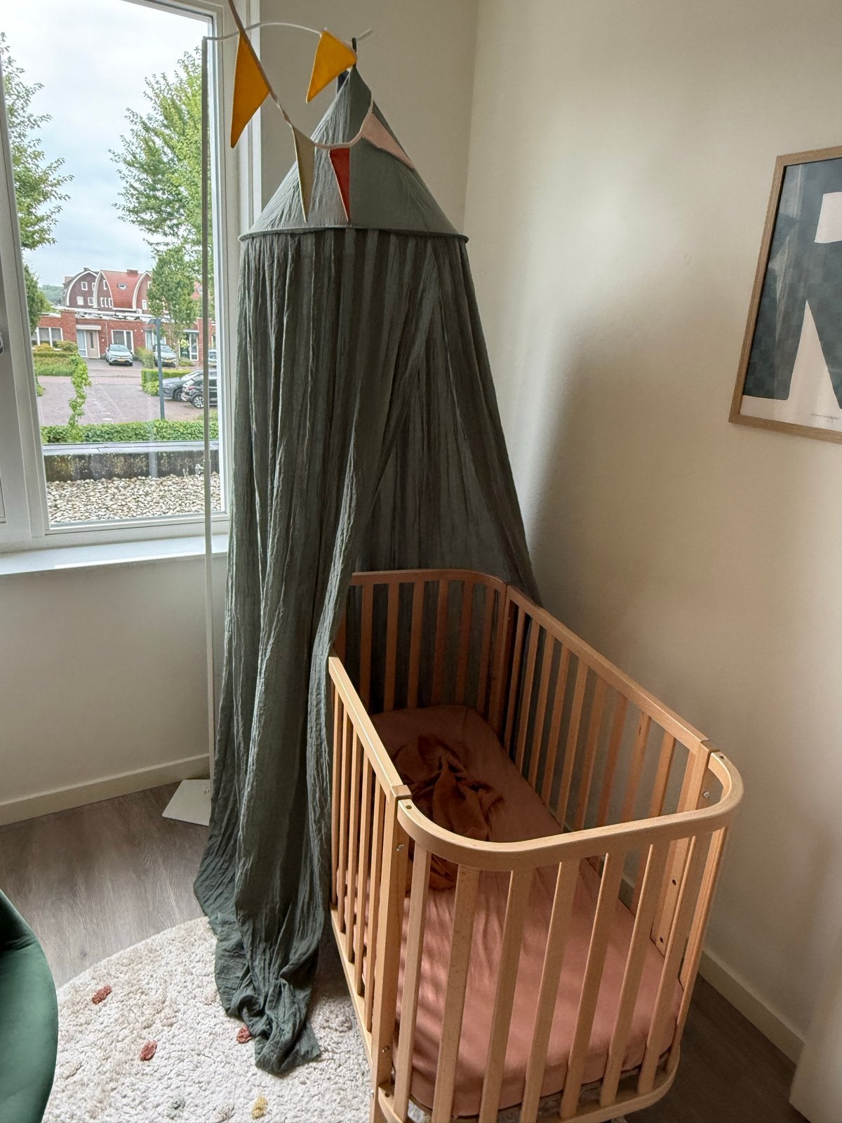 Meyco Klamboe/Hemeltje met standaard - forest green, Ophalen, Gebruikt, Overige typen
