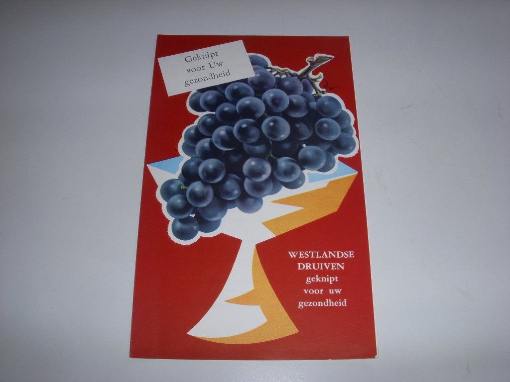 MOOIE folder Westlandse Druiven 'geknipt voor uw gezondheid', Boeken, Gelezen, Folder, Westland tuinders, Ophalen of Verzenden