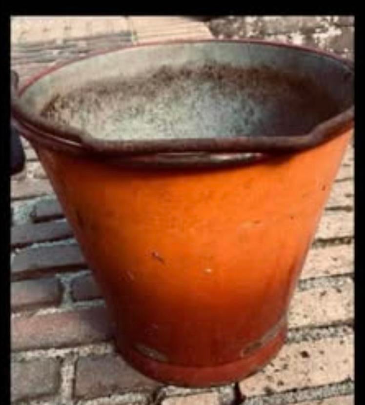 vintage emaille emmer, Ophalen