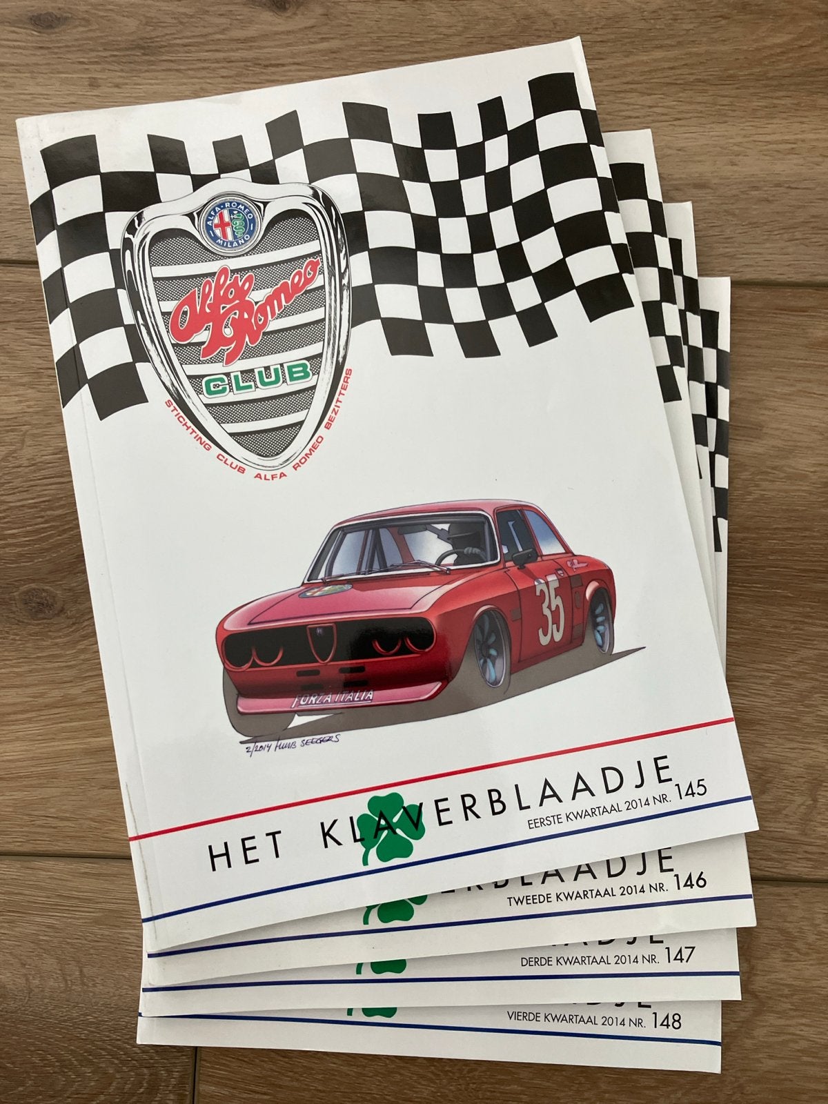 Het Klaverblaadje jaargang 2014 - Alfa Romeo Club, Ophalen of Verzenden, Gelezen, Alfa Romeo