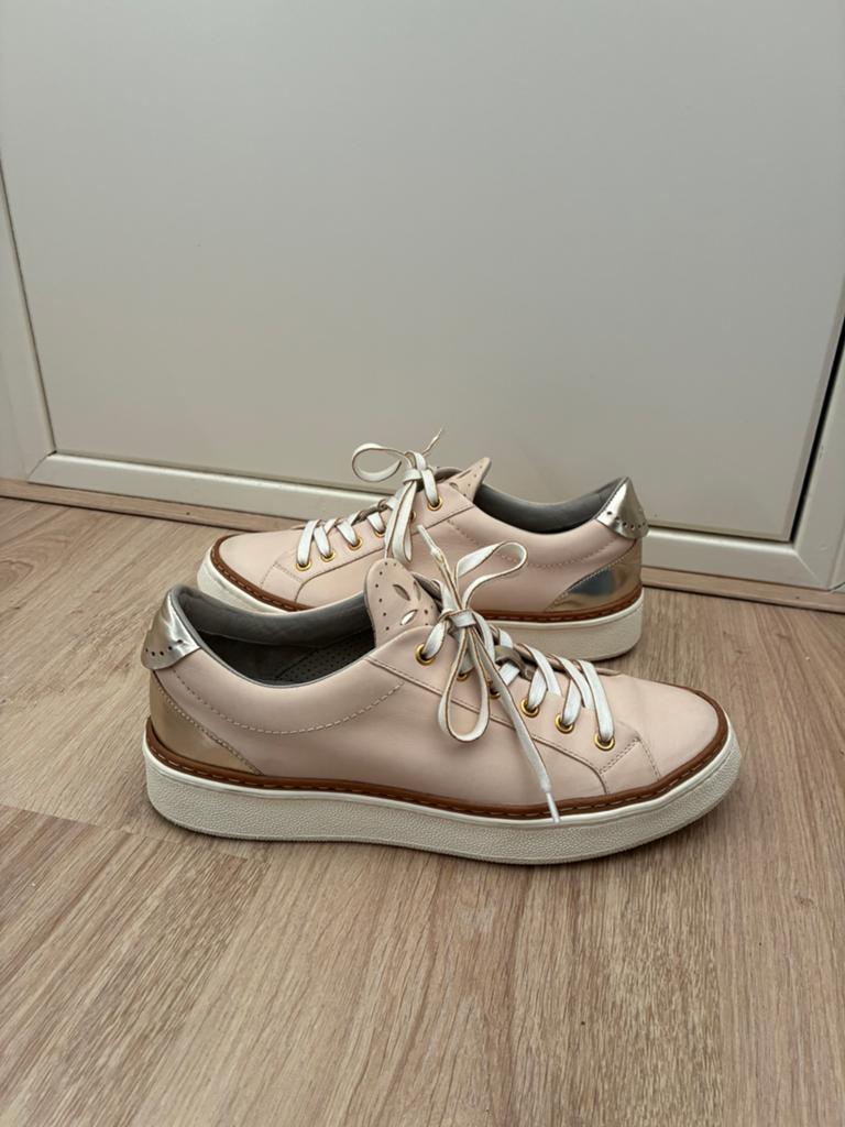 Italiaanse leren sneaker van Maripé, 39,5, Kleding | Dames, Schoenen, Ophalen of Verzenden, Zo goed als nieuw, Roze, Sneakers of Gympen