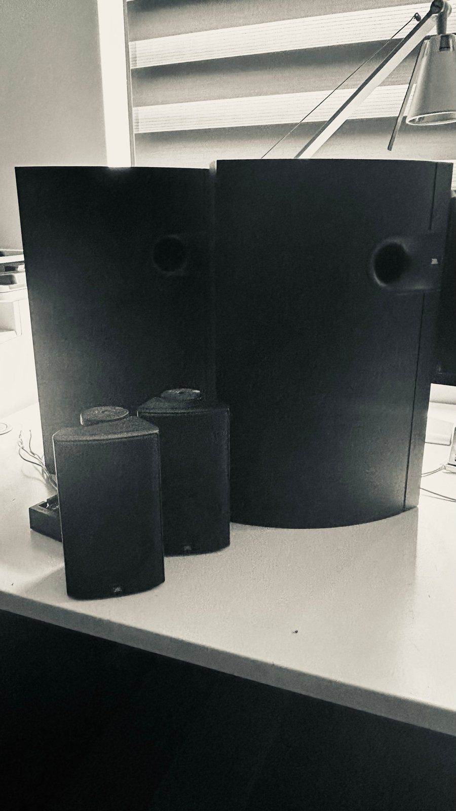 JBL Music 1: 2 passieve subwoofers en 2 satelliet speakers, Ophalen of Verzenden, Gebruikt, JBL