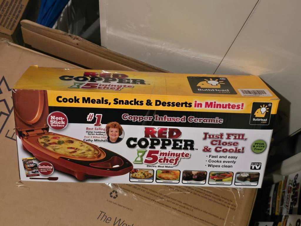 Redcopper Red Copper 5 minute chef, zeer handig in de keuken, Ophalen, Nieuw