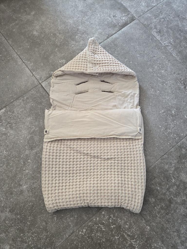 Reiswiegdeken voor Maxi Cosi (Wafelstof Koeka Beige), Ophalen, Zo goed als nieuw, Deken