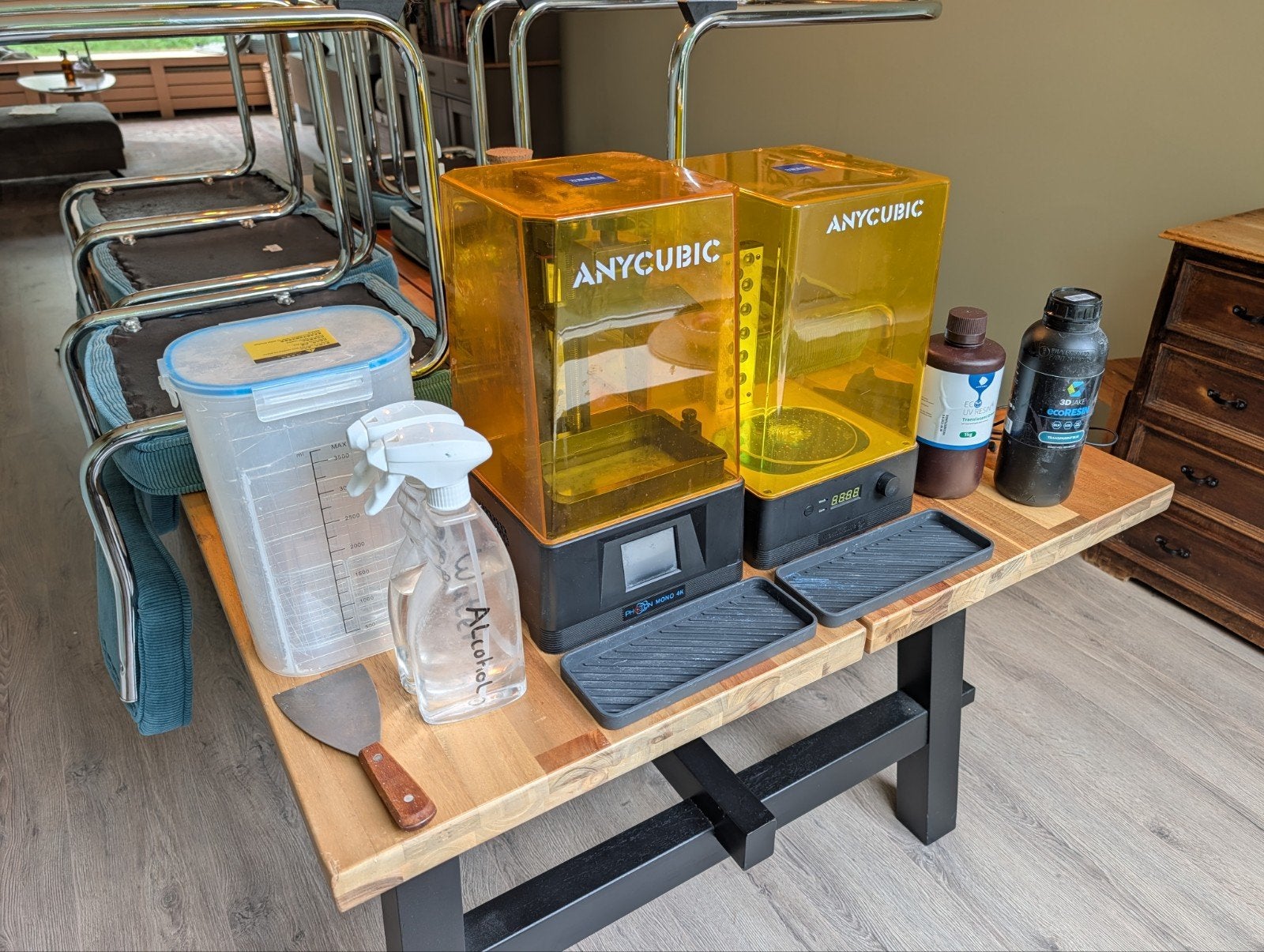 Anycubic Photon Mono 4K met Wash & Cure Station., Computers en Software, Ophalen, Gebruikt, Resin/Hars, Anycubic