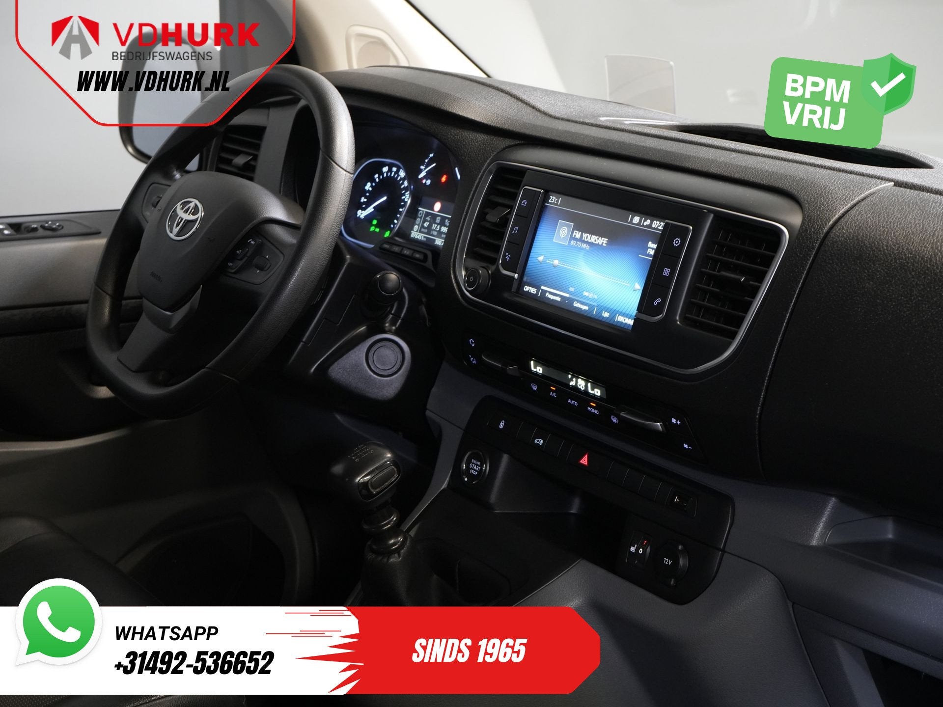 Toyota ProAce Worker 1.5 2x Schuifdeur/ Adapt.Cruise/ Head-u, Voorwielaandrijving, 1556 kg, Gebruikt, 4 cilinders