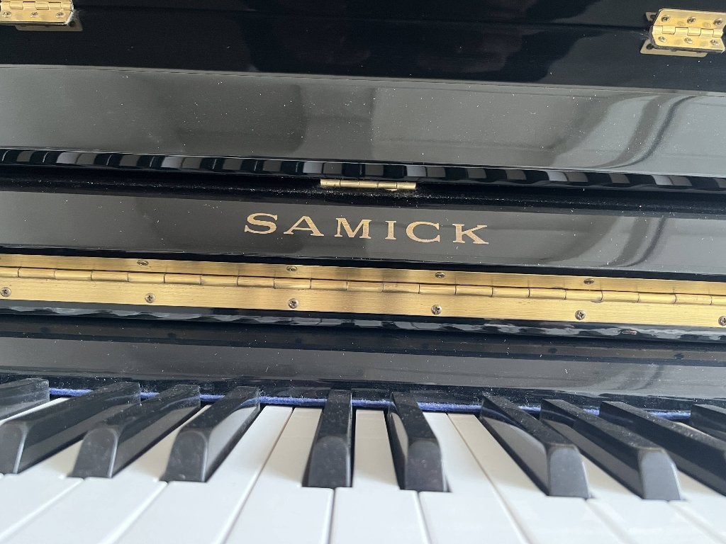 Prachtige Samick piano, Ophalen, Zwart, Zo goed als nieuw, Piano