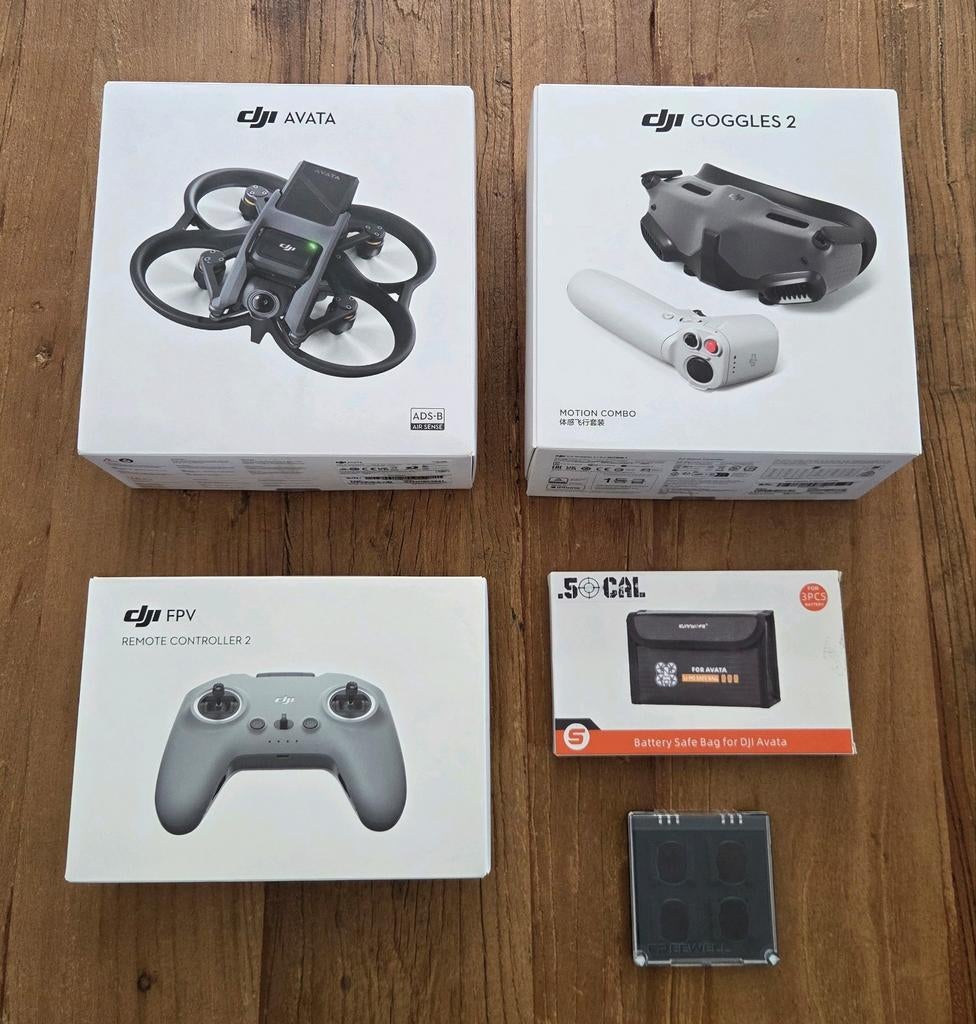 DJI Avata - Fly More Combo met extra's, Audio, Tv en Foto, Drones, 250 tot 900 gram, 5 tot 10 kilometer, DJI, Topkwaliteit