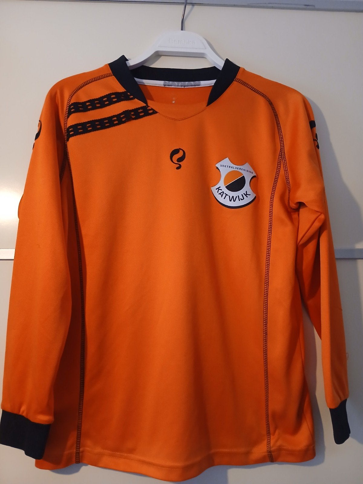 VV Katwijk longsleeve voetbalshirt - Maat 146/152, Gebruikt, Jongen of Meisje, Ophalen of Verzenden, Shirt of Longsleeve