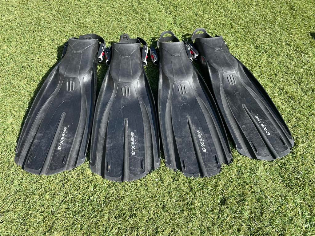1 set XL Mares Plana Avanti X3 duikvinnen, Ophalen, Gebruikt, Zwem- of Duikvliezen