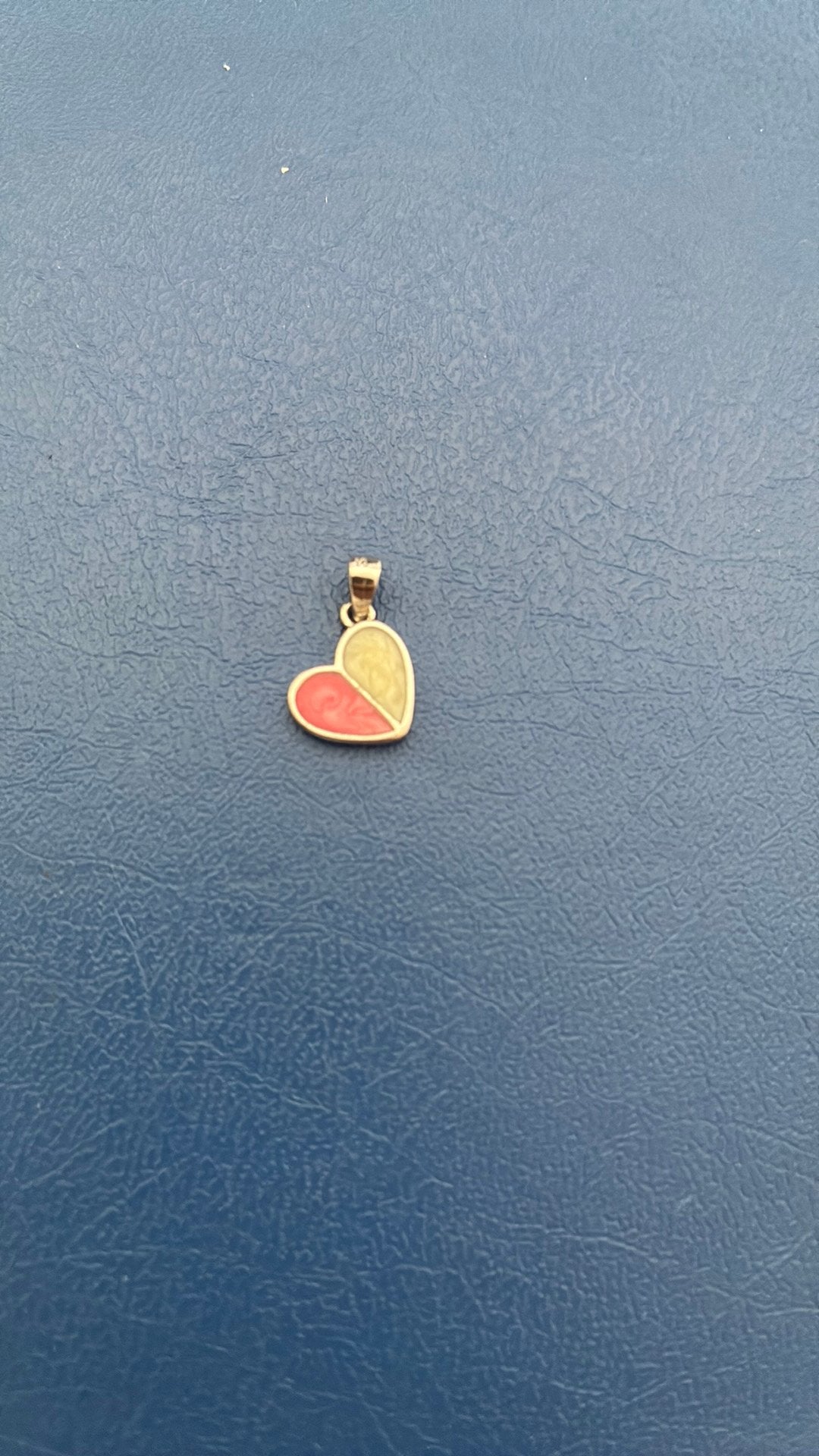 925 sterling zilver hanger hartje roze emaille, Gebruikt, Ophalen of Verzenden, Roze, Hart