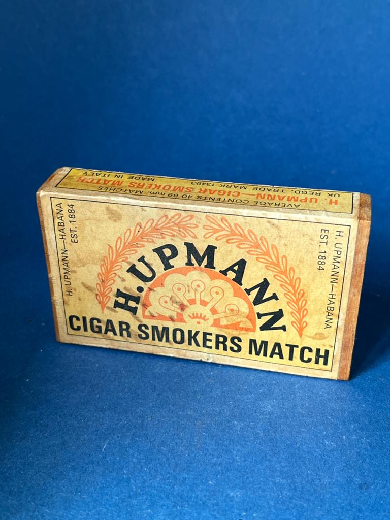 H. Upmann sigaar lucifersdoosje, leeg, Gebruikt, Ophalen of Verzenden, Nvt, Nvt