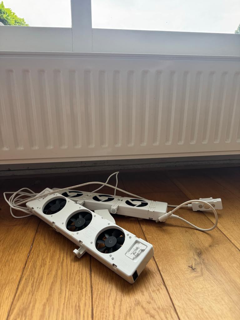 Speed comfort radiator ventilator, Witgoed en Apparatuur, Ventilatoren, Ophalen, Gebruikt, Radiatorventilator