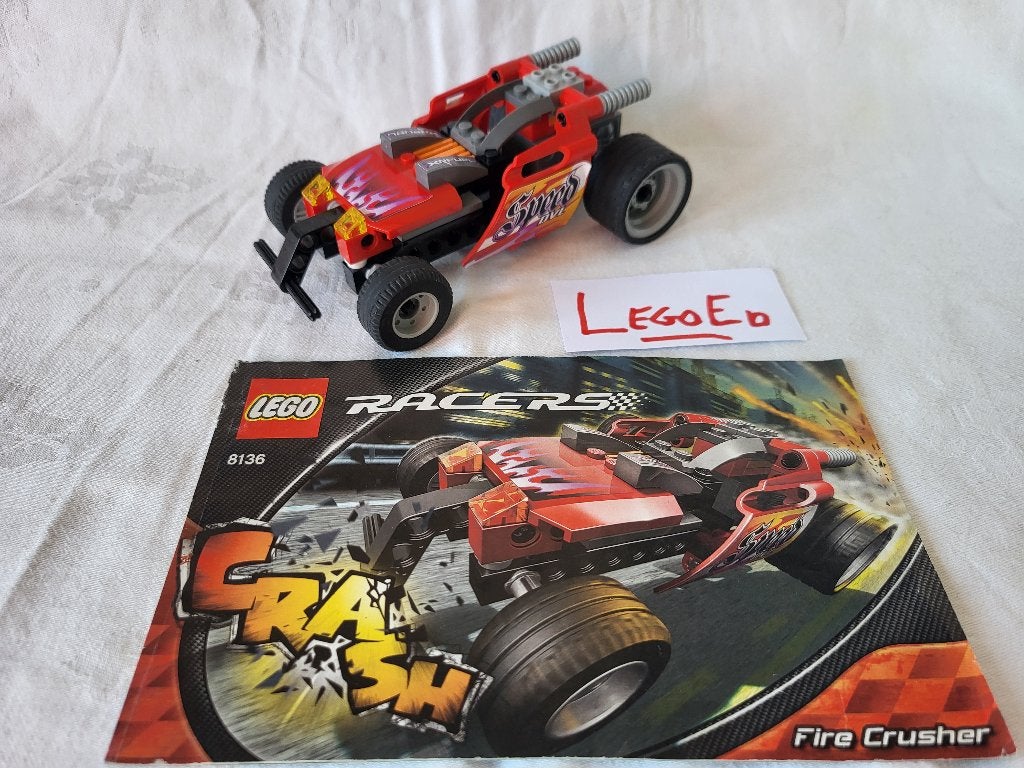 Lego 8136 - Fire Crusher - Racers: Power Racers, Lego, Inclusief instructies, Ophalen of Verzenden, Zo goed als nieuw