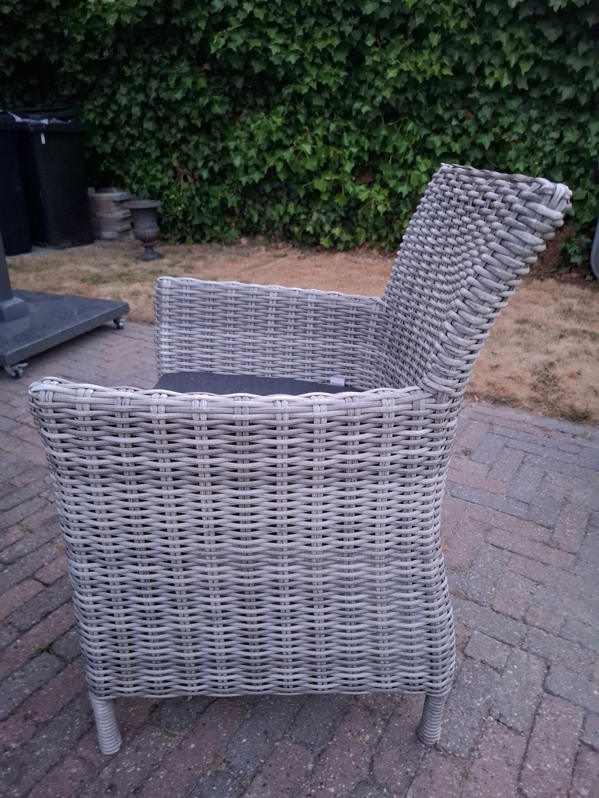 Gezocht ! Hartman Java Diningstoel - Wicker Tuinstoel, Ophalen, Gebruikt, Wicker