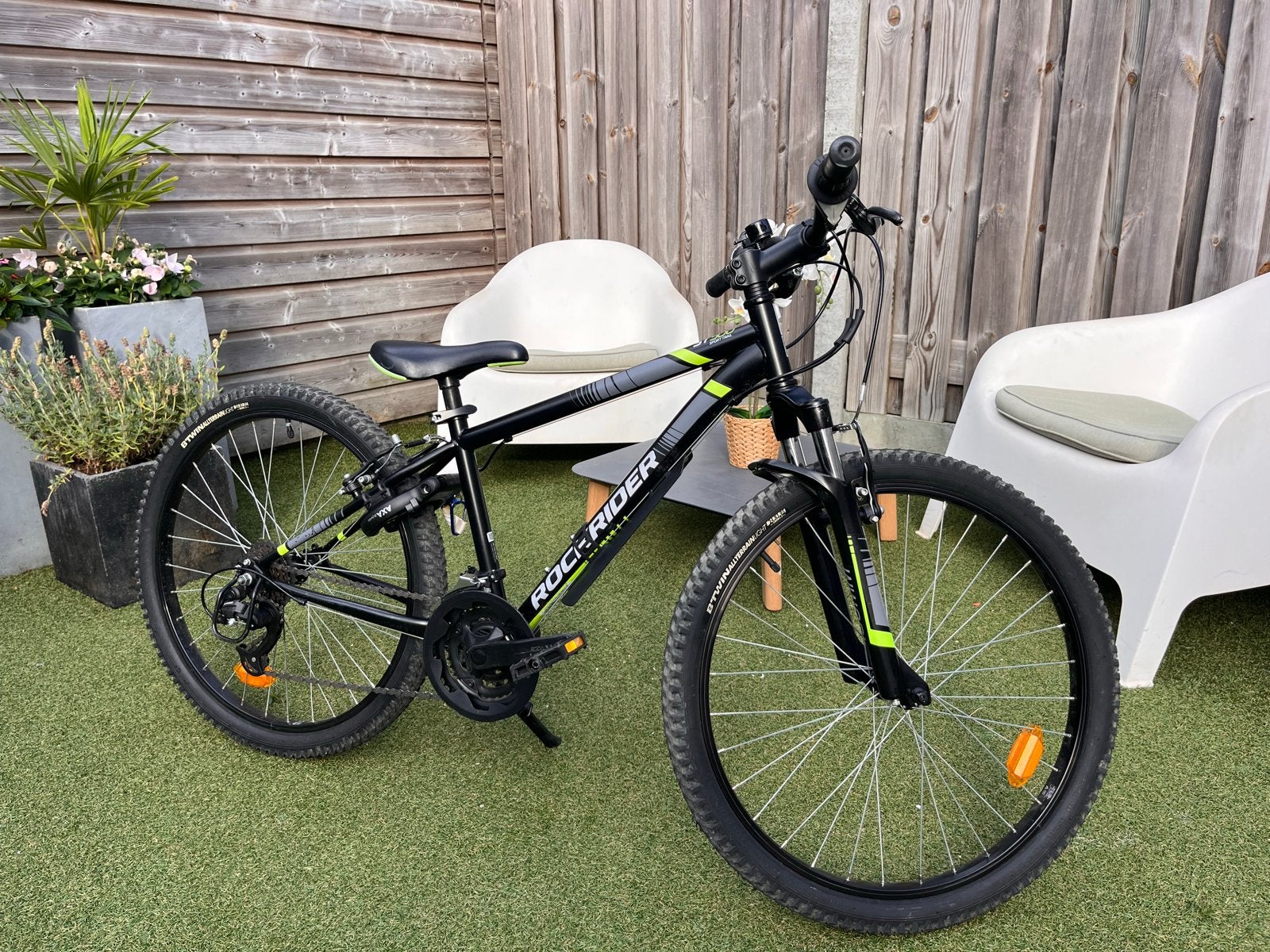 24 inch Rockrider kinderfiets met versnellingen, Ophalen, Gebruikt, Overige merken