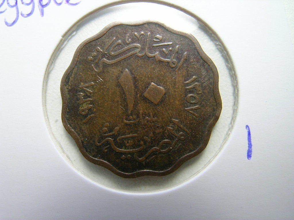 10 Milliemes 1938 Egypte, Ophalen of Verzenden, Egypte, Losse munt