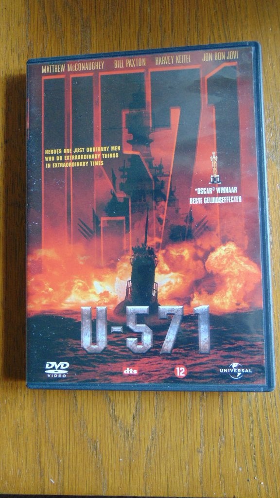U-571 dvd, Vanaf 16 jaar, Ophalen of Verzenden, Gebruikt