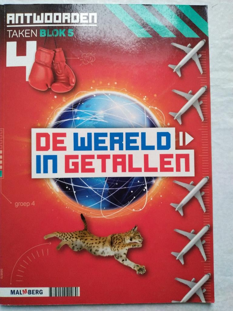 De Wereld in Getallen- Antwoordenboek-Groep 4 - Blok 5, Boeken, Schoolboeken, Ophalen of Verzenden, Nieuw, Overige niveaus, Overige vakken