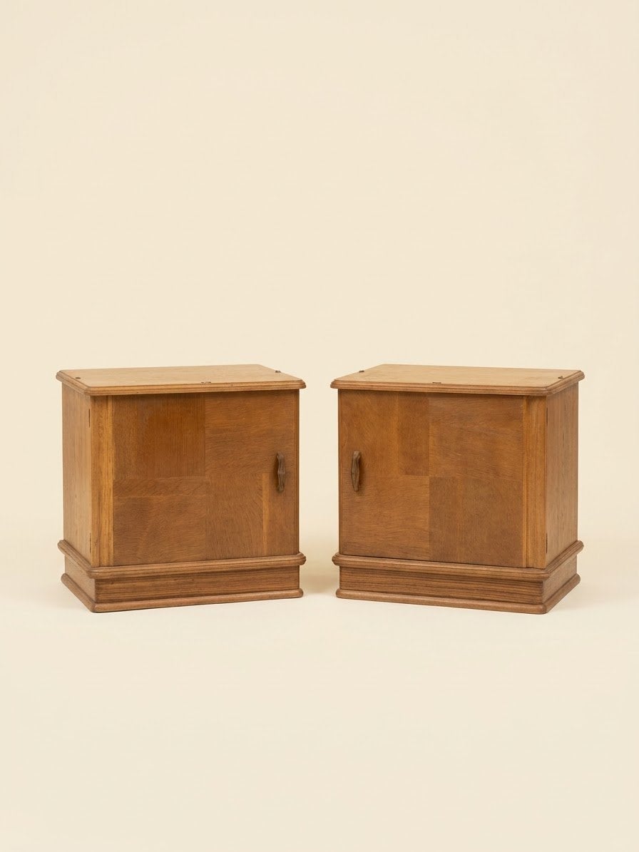 Vintage nachtkastjes | Mid Century | Art Deco, Huis en Inrichting, Gebruikt, Minder dan 45 cm, Ophalen of Verzenden, Nvt