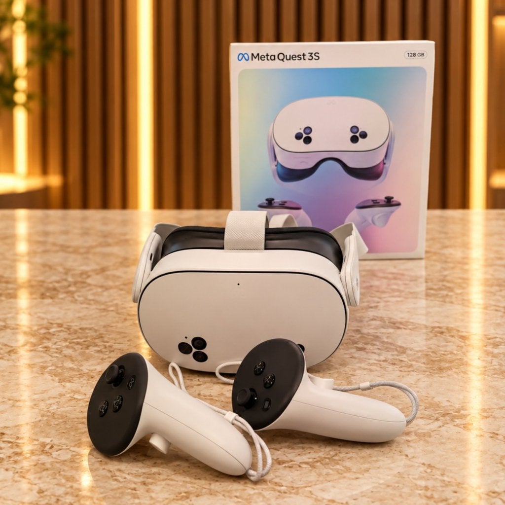 Meta Quest 3S VR Bril 128GB - In Nette Staat, Meta Quest, Zo goed als nieuw, https://store.facebook.com/nl/help/support/quest/