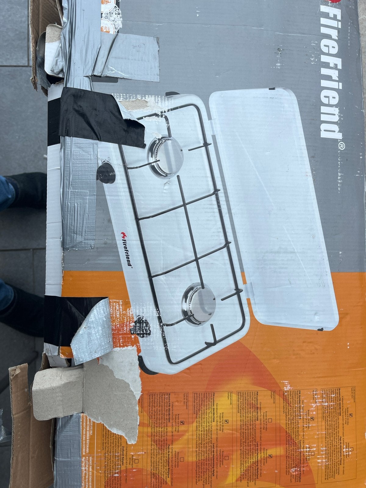 FireFriend Gasfornuis 2-pits - Ideaal voor camping, Ophalen, Gebruikt