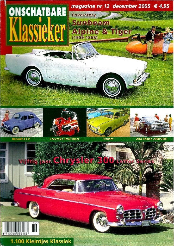 Onschatbare Klassieker reportage Sunbeam Alpine en Tiger, Ophalen of Verzenden, Gelezen, Overige merken