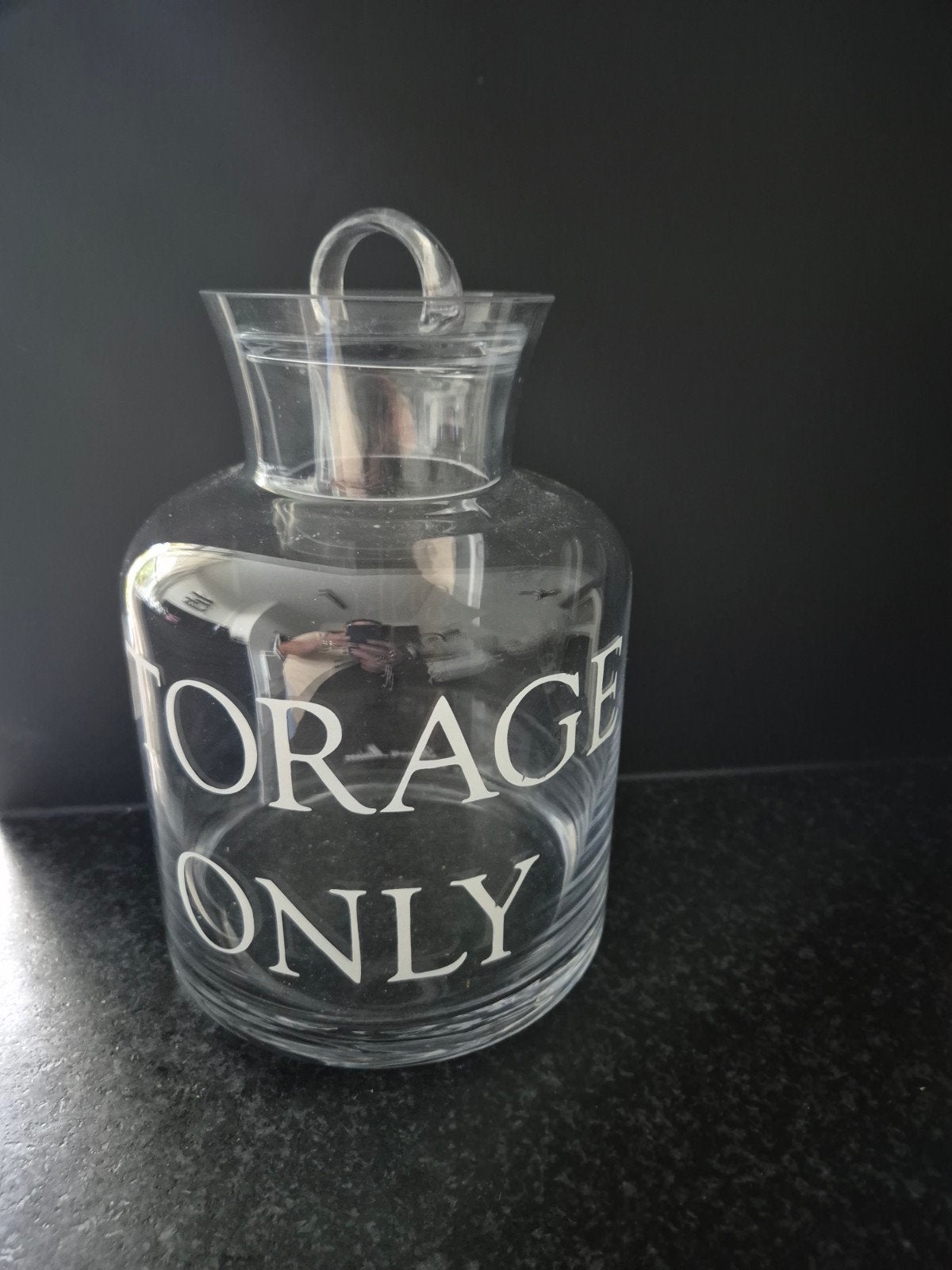 Riviera Maison voorraadpot 'Storage Only', Ophalen of Verzenden, Zo goed als nieuw, Glas, Modern