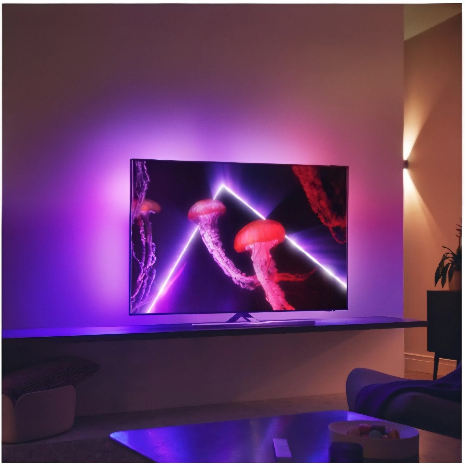 Philips 55OLED837/12, Ophalen, Philips, 120 Hz, Zo goed als nieuw
