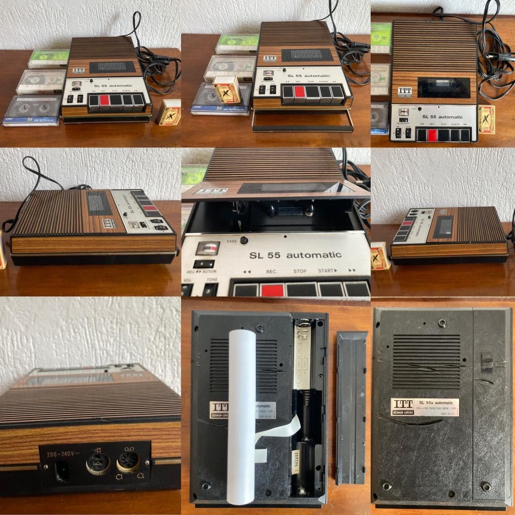 ITT Schaub Lorenz SL55 Automatic vintage cassetterecorder, Ophalen of Verzenden, Enkel, Overige merken