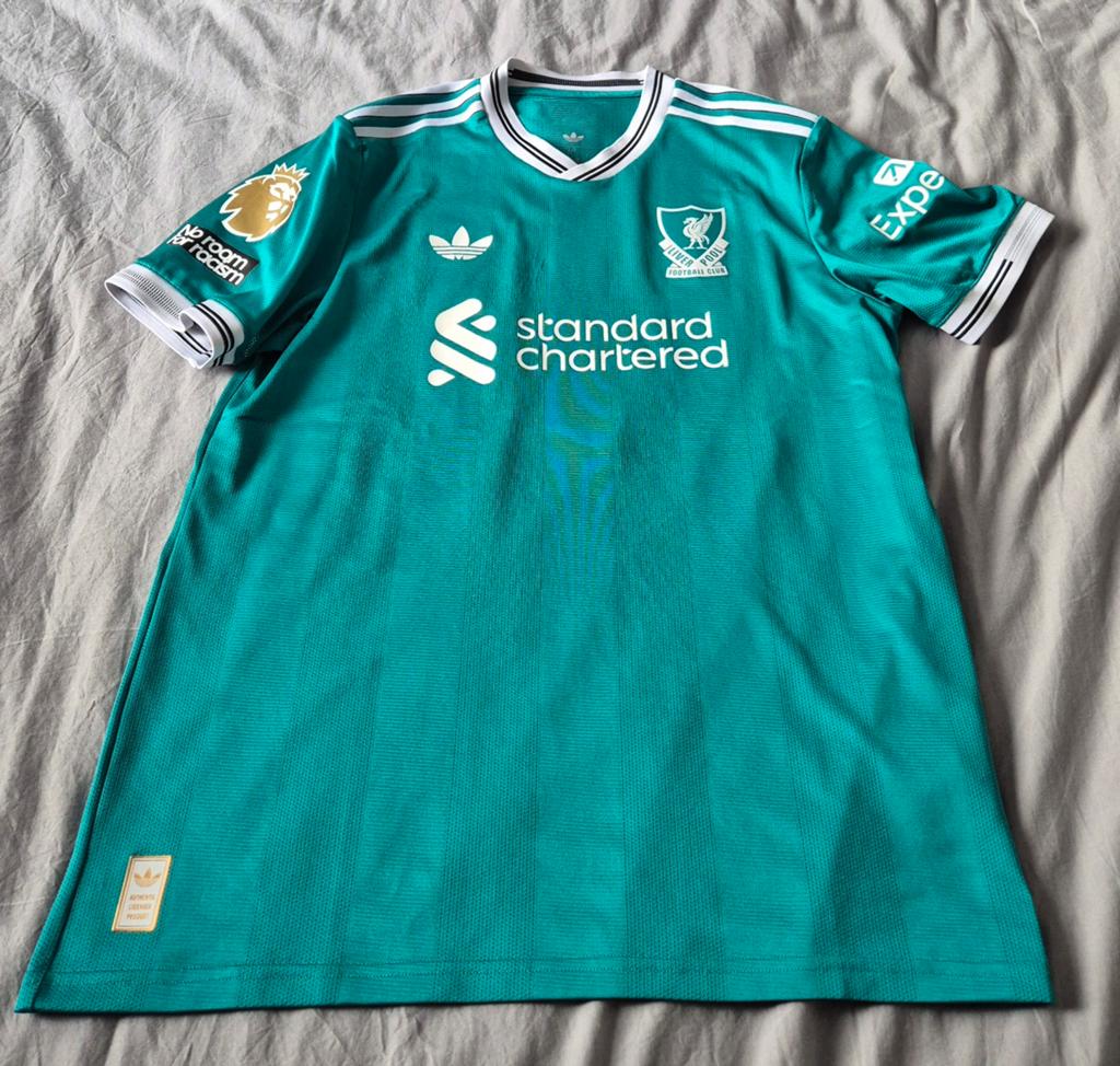 Origineel Authentiek Liverpool 3e shirt met bon #GAKPO, Ophalen of Verzenden, Zo goed als nieuw, Shirt