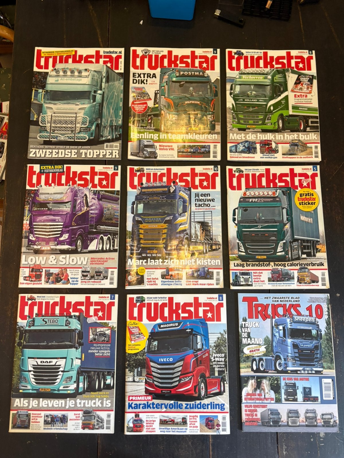 Negen Truckstar magazines - diverse edities, Ophalen of Verzenden, Gelezen, Overige typen