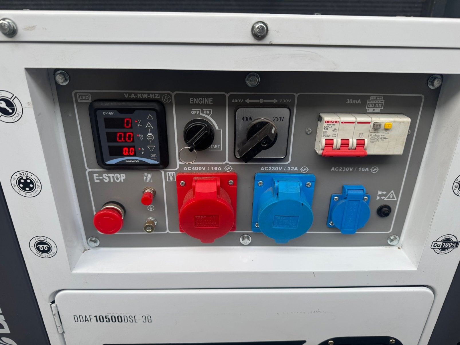 Daewoo DDAE10500DSE - nergens goedkoper 🍀✔️🍀, Doe-het-zelf en Verbouw, Aggregaten, Nieuw, Dieselolie, 10 tot 30 kVA, Elektrisch startend