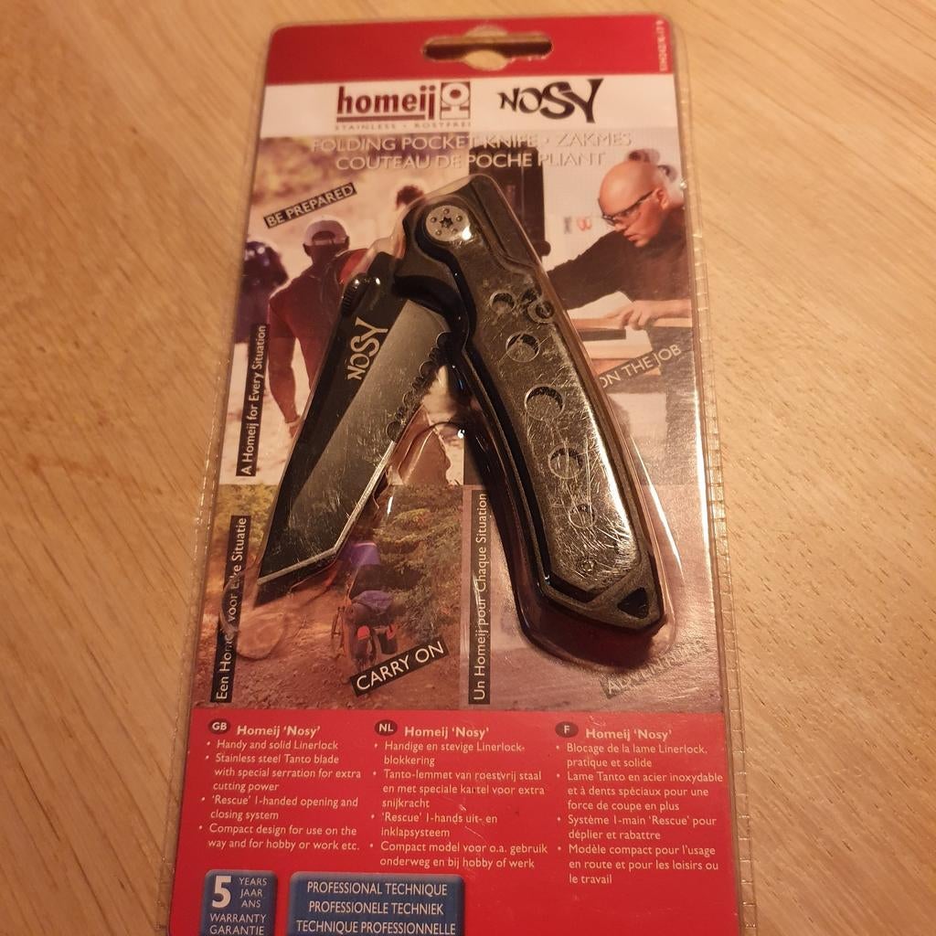Homeij nosy zakmes, Ophalen of Verzenden, Gebruikt