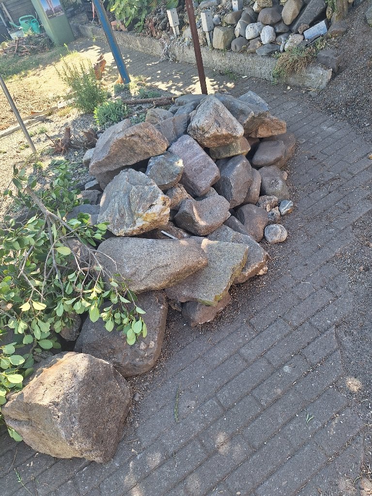 rotskeien, lava stenen en grotere keien, Ophalen, Overige materialen, Gebruikt, Overige typen