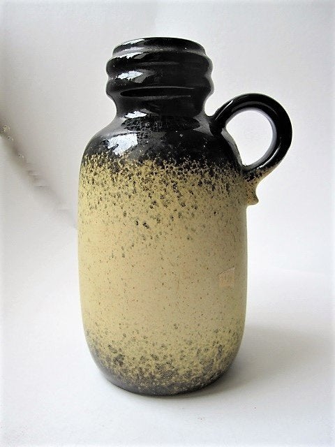 Vintage Fat lava vaas - Scheurich 413-20 (7699), Ophalen, Zo goed als nieuw, Beige, Steen/keramiek