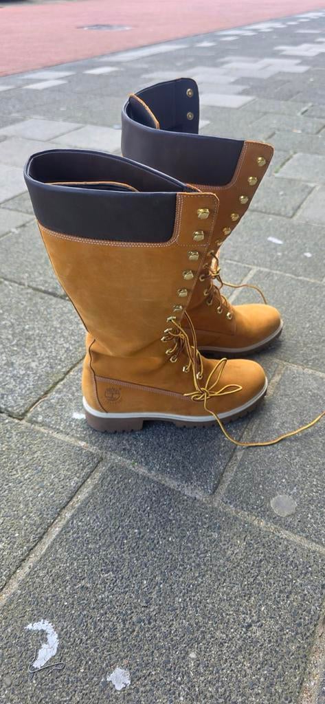 Hoge Timberland laarzen - Maat 40, Ophalen, Hoge laarzen, Bruin, Zo goed als nieuw