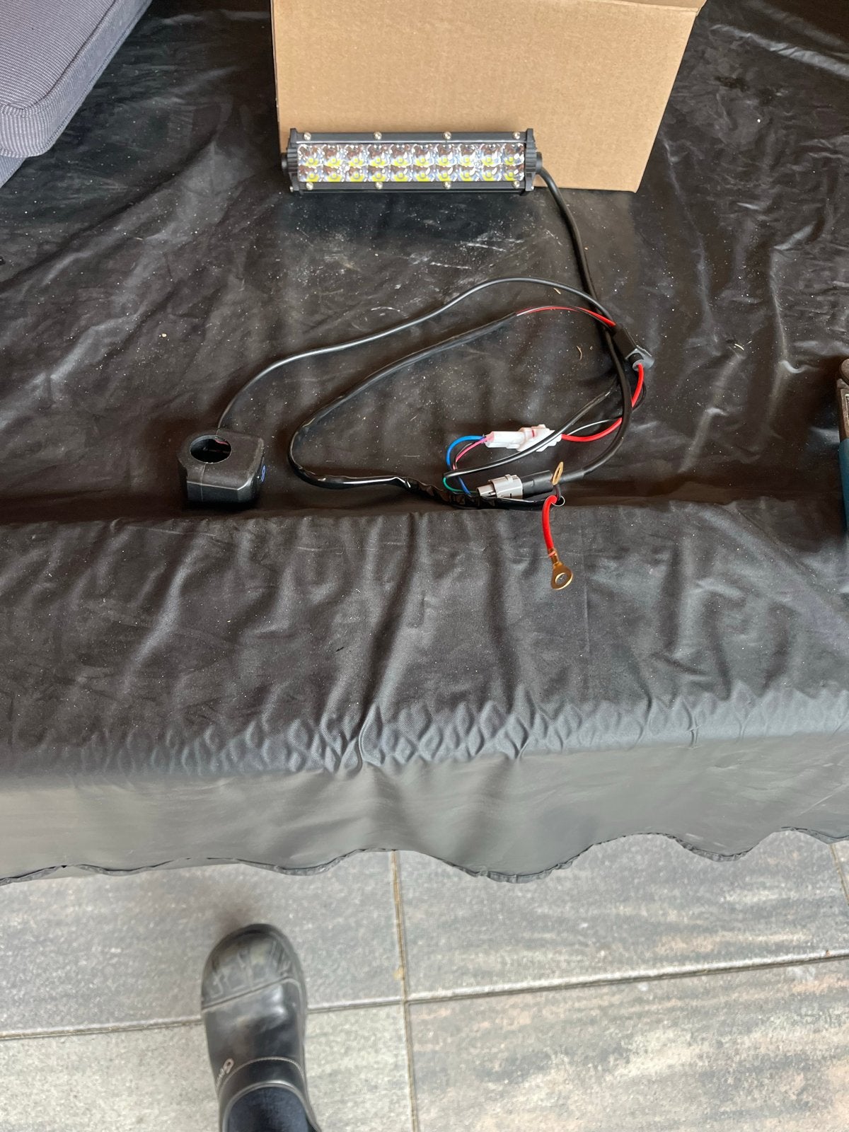 LED lamp met schakelaar, geschikt voor diverse accu's, Ophalen of Verzenden, Nieuw, Overige merken, Overige typen