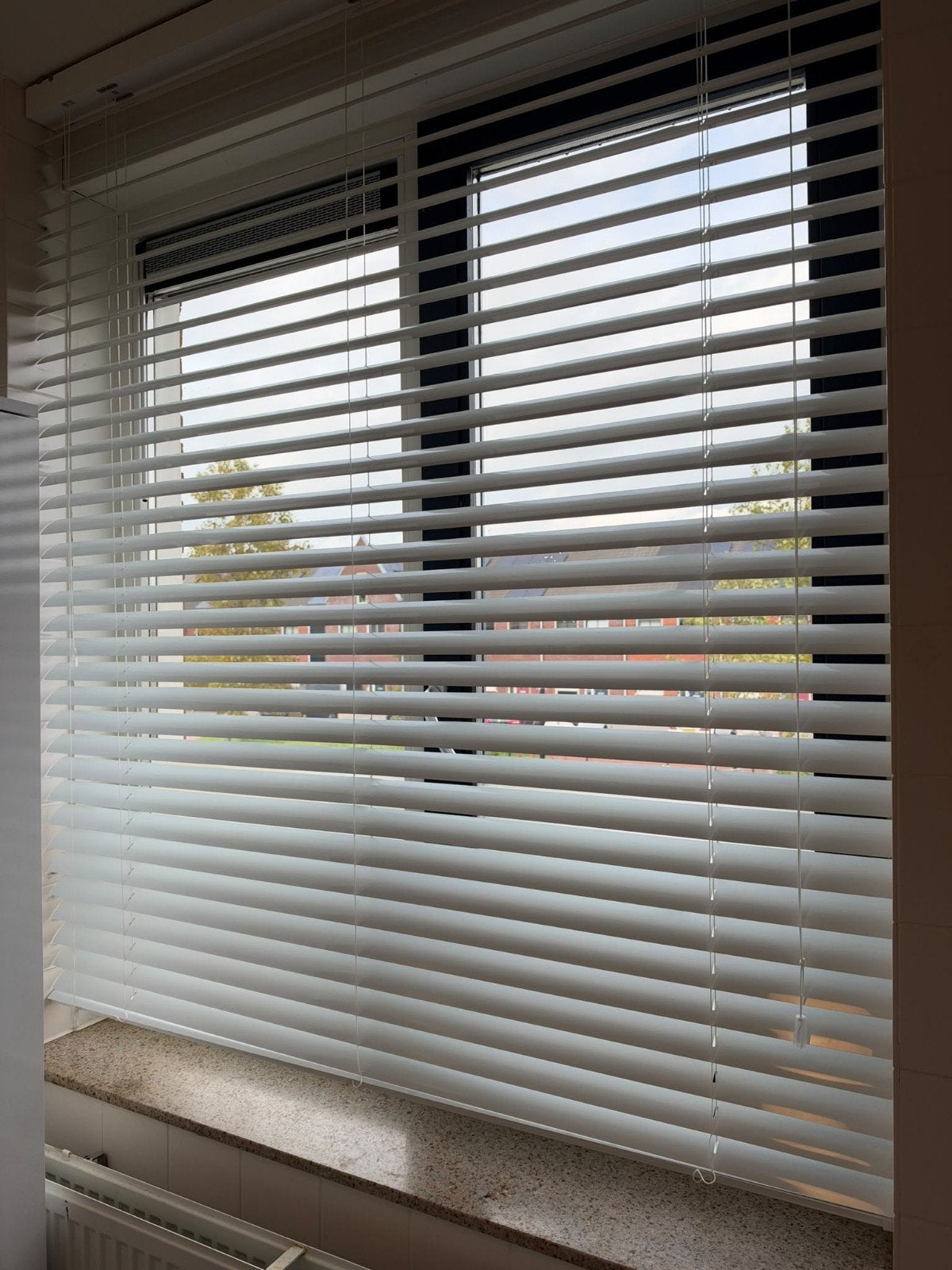 Witte jaloezieën - perfect voor privacy en lichtregeling, Jaloezie, Gebruikt, Wit, Ophalen of Verzenden