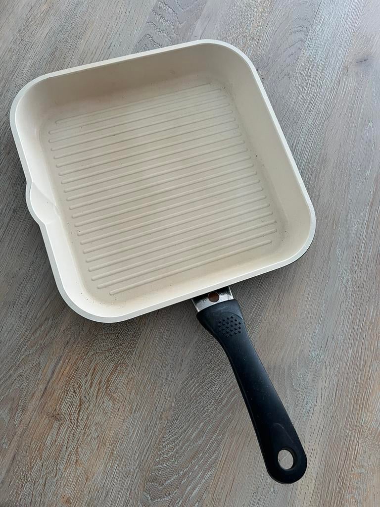 Ballarini grilpan nieuwstaat, Ophalen of Verzenden, Zo goed als nieuw, Rvs, Koekenpan of Braadpan