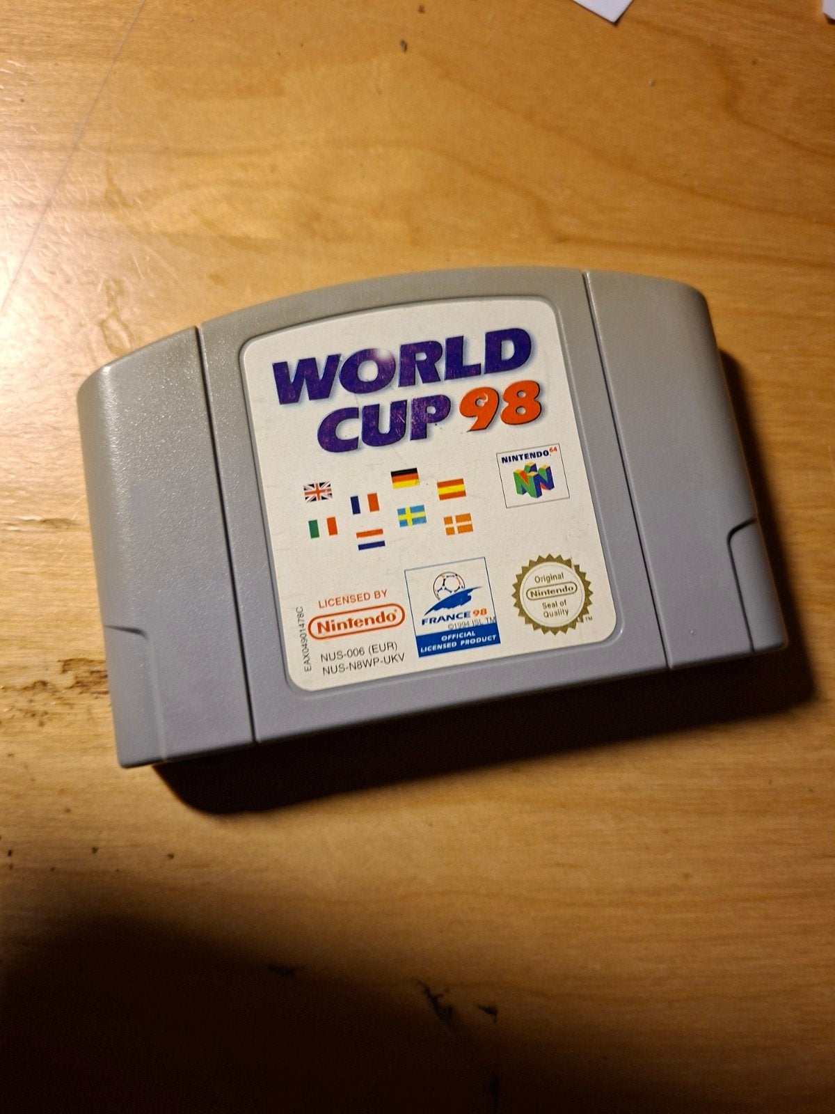 World Cup 98 - Nintendo 64 (N64) Game Cartridge, Spelcomputers en Games, Games | Nintendo 64, Gebruikt, 2 spelers, Ophalen of Verzenden